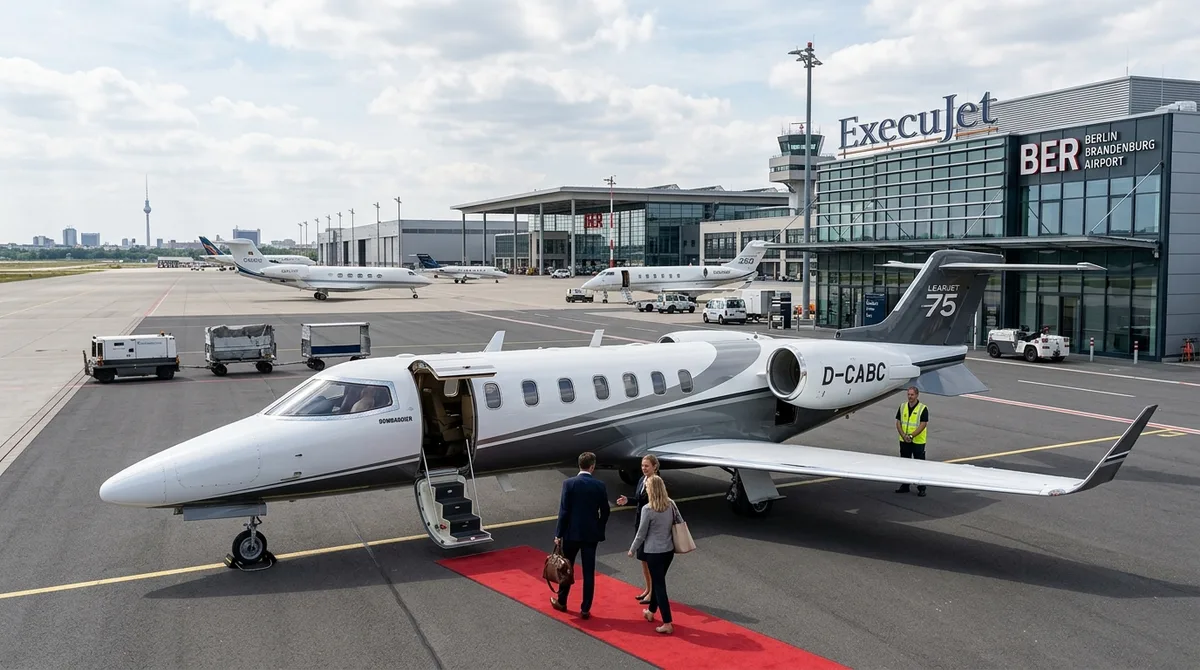 Business Jet am FBO Berlin Brandenburg, Heimatbasis und steuerliche Zuordnung