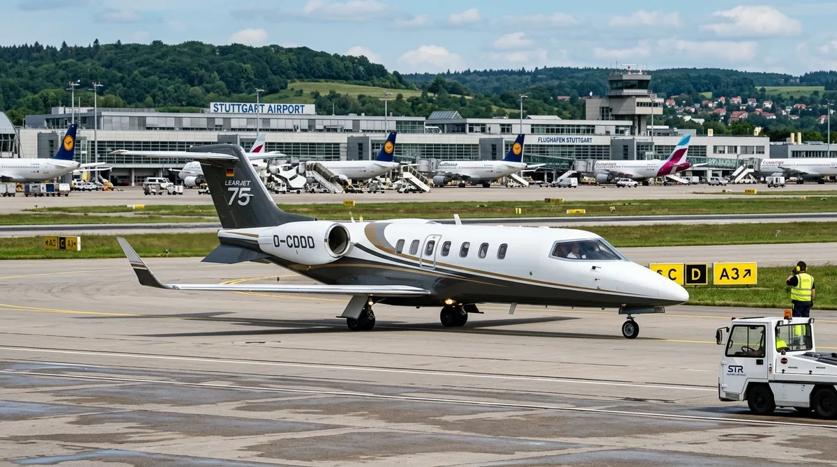 Business Jet am Privatterminal Stuttgart, Lieferzeitpunkt und Abschreibungsbeginn in Deutschland